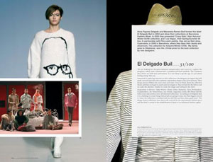 Hywel Davies, «100 New Fashion Designers» - страница из книги