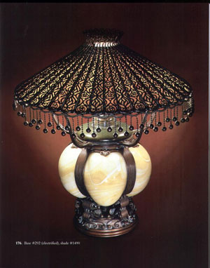 Alastair Duncan, «Tiffany Lamps and metalware» - страница из книги