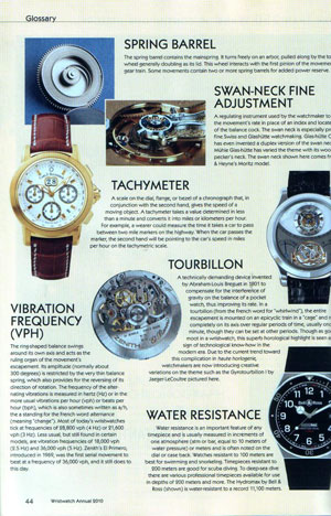 Peter Braun and Elizabeth Doerr, «Wristwatch Annual 2010» - страница из книги
