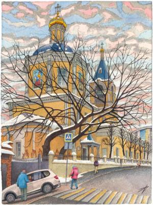 Алёна Дергилёва , «Нарисованная Москва» - страница из книги Алёна Дергилёва , «Нарисованная Москва» - страница из книги