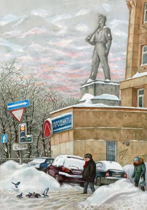 Алёна Дергилёва , «Нарисованная Москва» - страница из книги Алёна Дергилёва , «Нарисованная Москва» - страница из книги